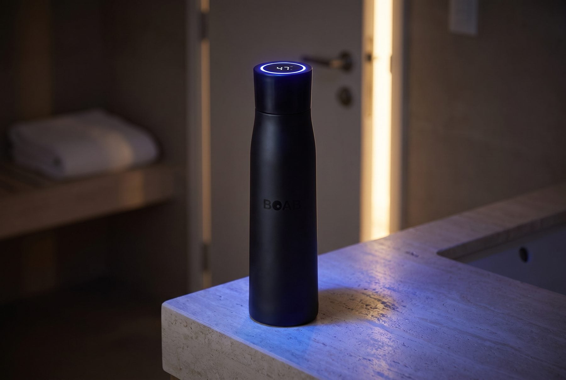 A light in the cap destroys what’s living in the water — and the bottle.