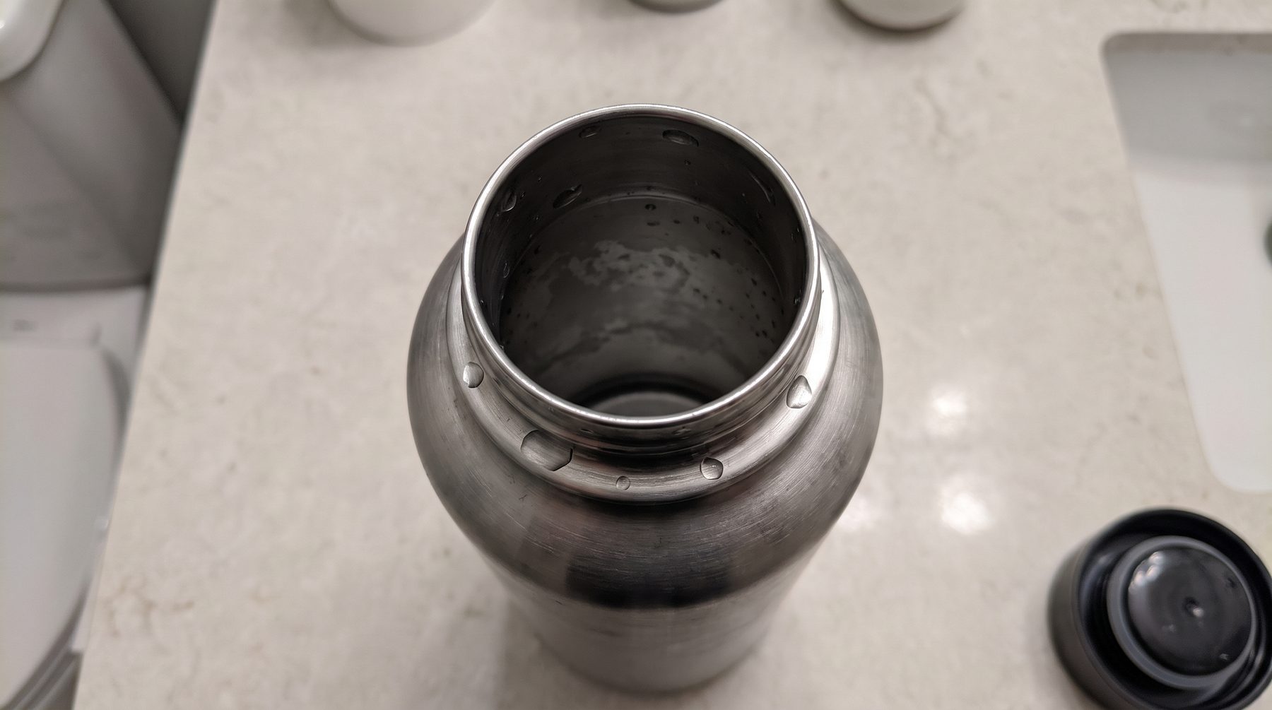 You can’t wash the bottle you brought.